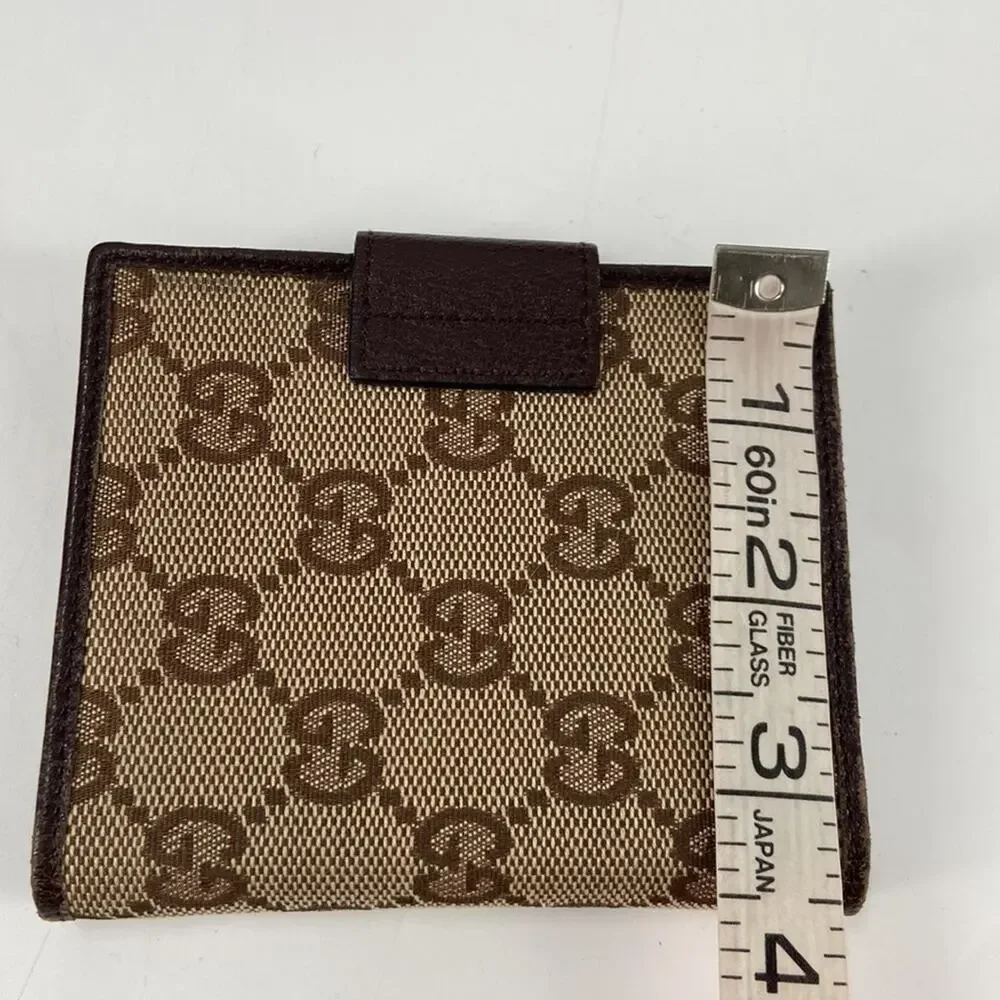 Vintage Gucci gg monogram leather canvas notebook cover
